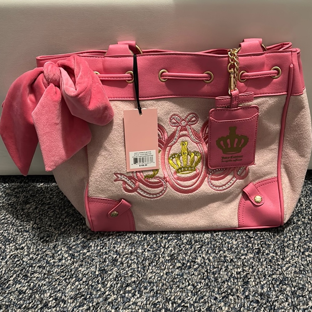 Juicy Couture Pink bow tote